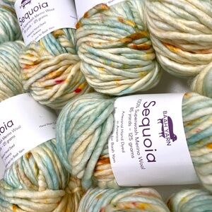 Brand new 6 Skeins BAAH YARN Sequoia Fun in the Sun Extra Bulky Pure Merino Wool